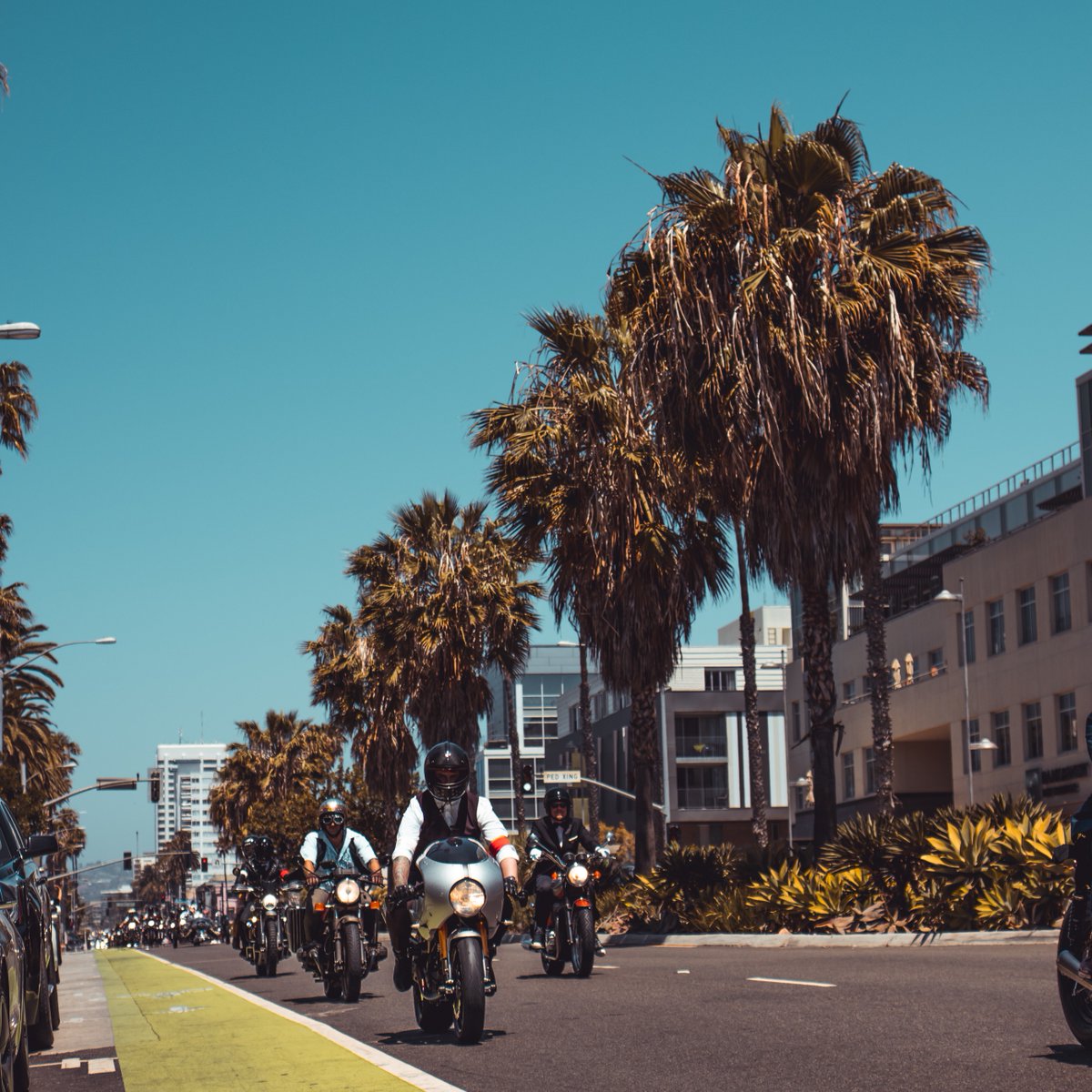 gentlemansride's tweet photo. Palm trees and perfect weather: welcome to the Los Angeles DGR! Join us anywhere in the world for The 2022 Distinguished Gentleman's Ride.

Sunday 22nd May 2022 Worldwide. Register now at https://t.co/M3GG0jRMjg

🌍 Los Angeles, USA
📷 Ian Rafael https://t.co/7Ffz6Fo5nG