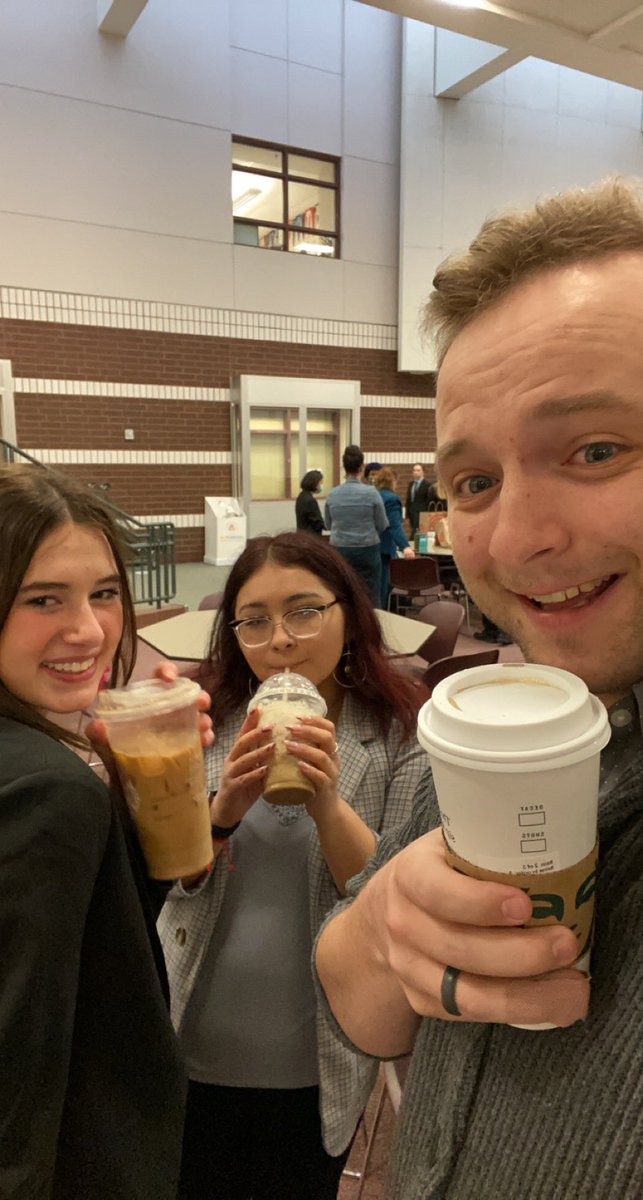 FalconSpeech's tweet photo. Some pre-tournament coffee for State…thanks @speechdebate192 for the idea! https://t.co/XLc9EbzwMs
