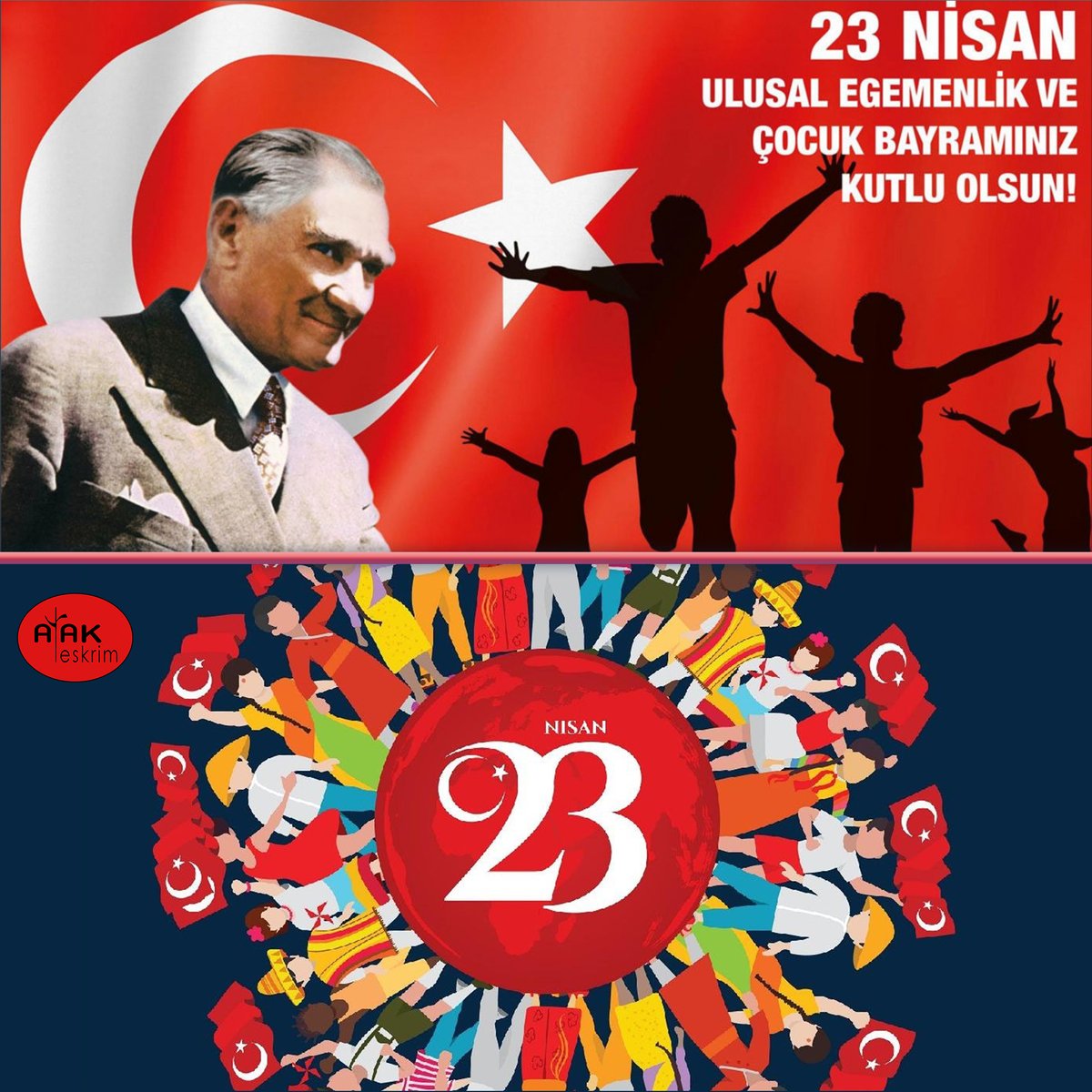 Egemenliğimizin 102. Yılı Kutlu Olsun!
Bu Günü Çocuklarımıza Armağan Eden Önderimiz Mustafa Kemal Atatürk'ü Özlem ve Minnetle Anıyoruz.
#Atatürk  #23nisankutluolsun #23nisanulusalegemenlikveçocukbayramı