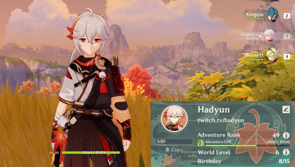 hadyunn's tweet photo. [Genshin Kazuha Account Giveaway🍁]

been waiting for a Kazuha rerun? 👀
here's your chance to get it earlier ✨

to join just retweet &amp; like + tag a friend ❤️

ends when I reach my content creator milestones (◕‿◕)

#genshinimpact #genshintwt #genshingiveaway https://t.co/4c5o67bp4G