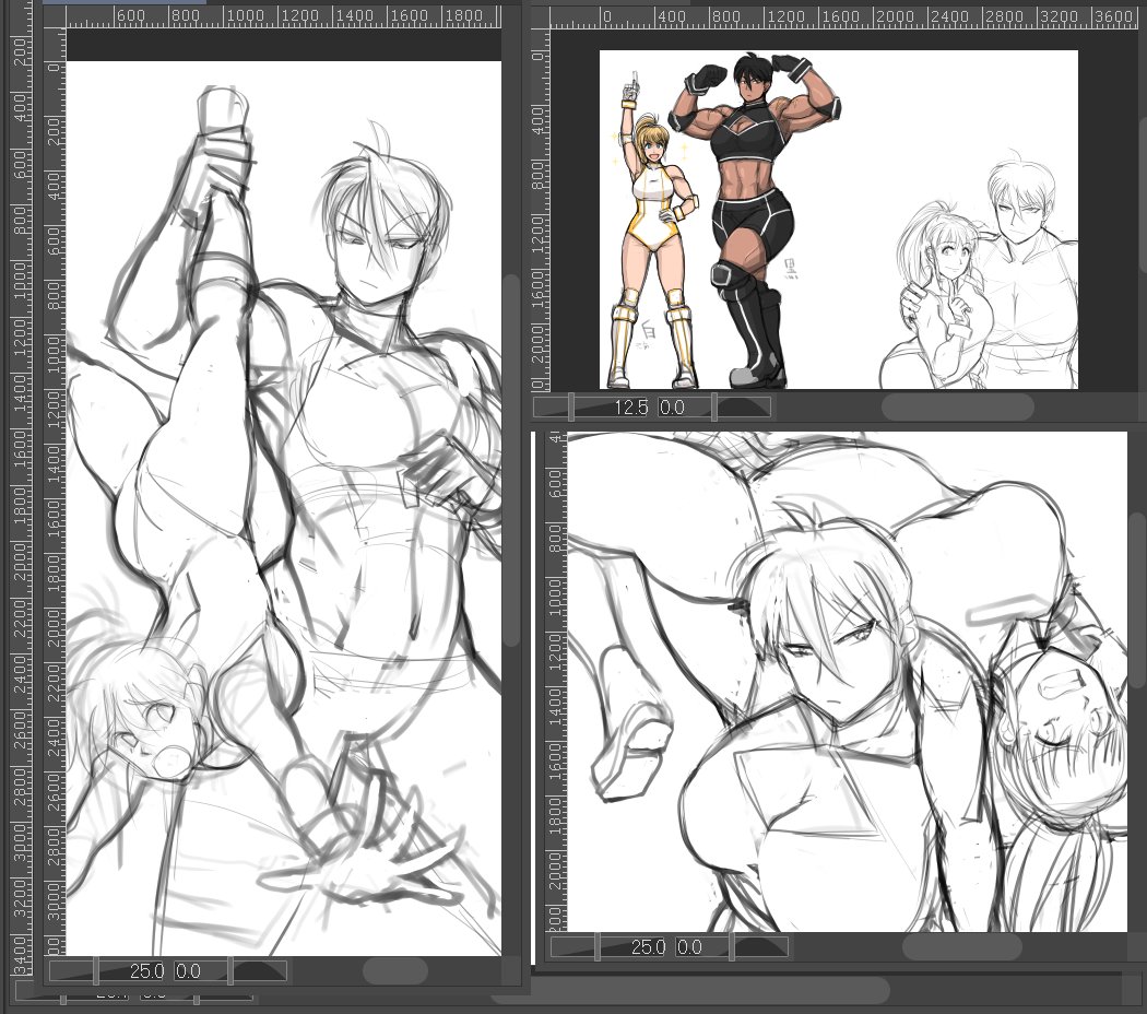 こういうオリジナル描こうかなぁって思ってる。 