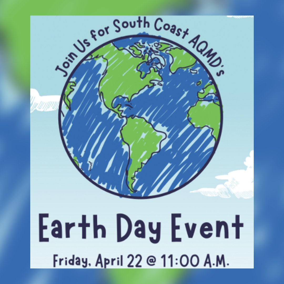 Join @CityofSTEM’s Why Healthy Air Matters on their virtual #EarthDay event! Learn how we can all do our part to help clean the air we breathe with an Air Quality Engineer from South Coast AQMD: bit.ly/3xMlKXx.