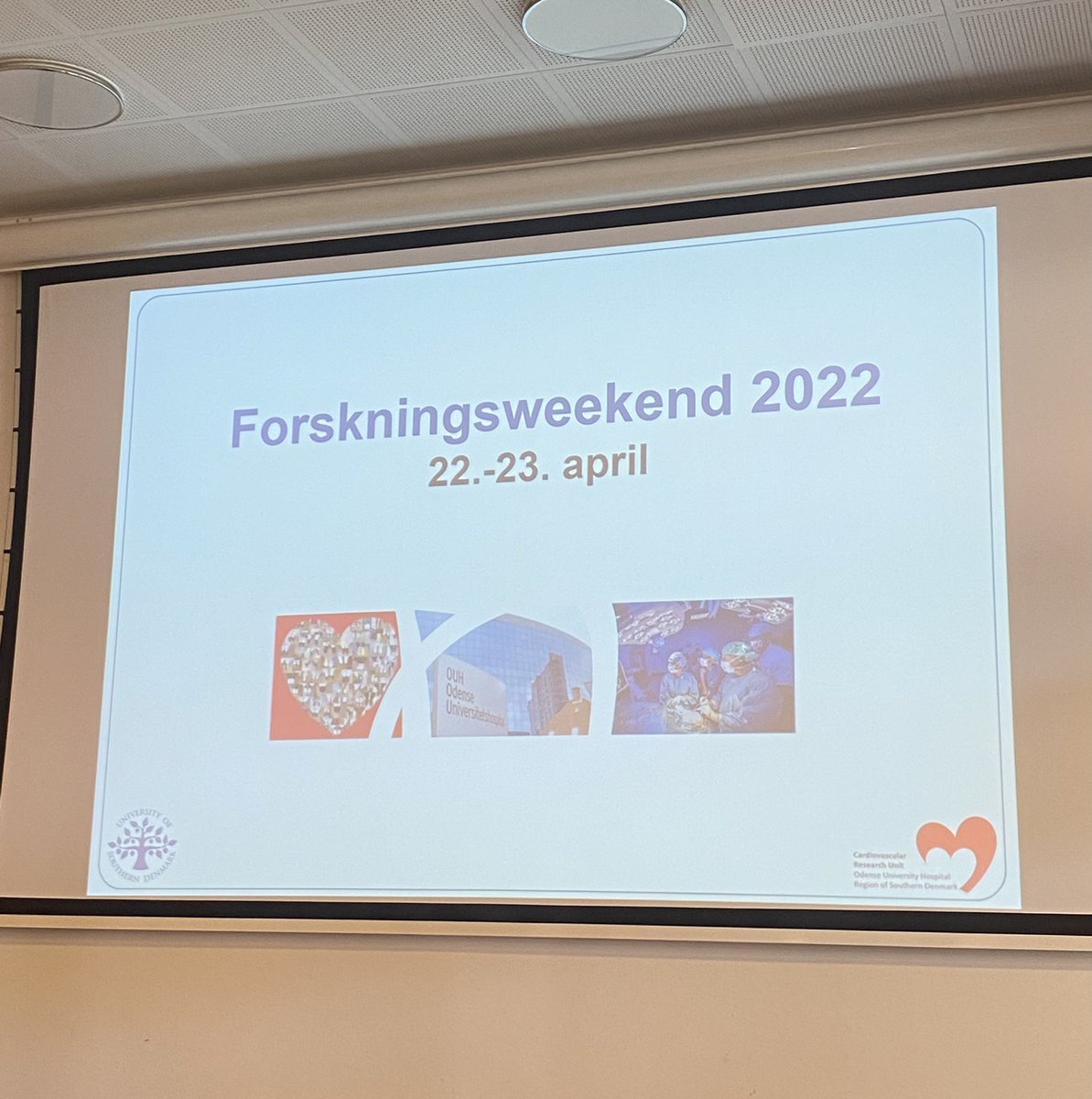CardResearchOuh's tweet photo. Så er vi klar den årlige forskningsweekend i @CardResearchOuh / Kardiologisk Forskningsenhed, Odense Universitetshospital. 2 dage med et spændende fagligt program ♥️ #researchweekend #research #cardiology https://t.co/vLolFWDVYi
