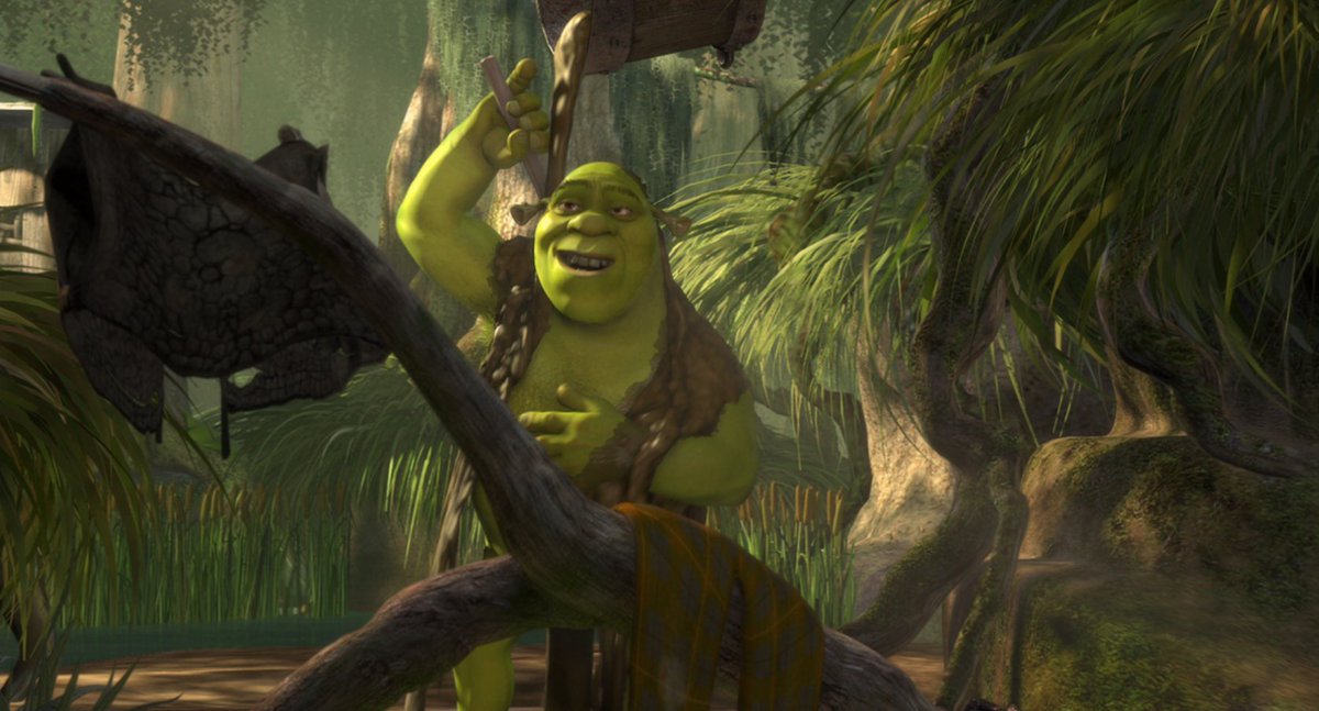 NetflixTudum's tweet photo. SHREK is actually a nature documentary when you think about it https://t.co/kx9PhsqPWn