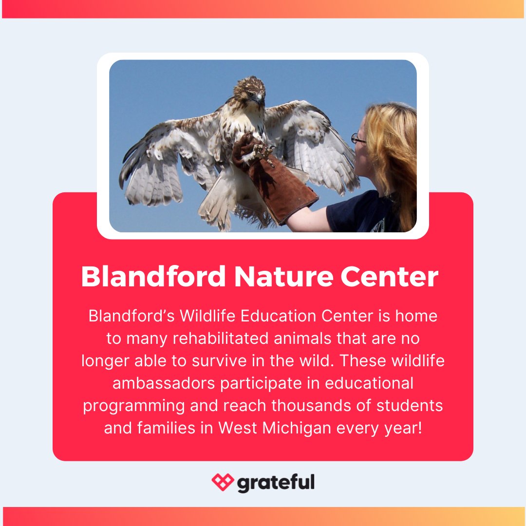 Share gratefulness for this world on #EarthDay by giving to charities like <a href="/BlandfordNC/">Blandford Nature Center</a> which offers a home for rehabilitated wildlife and 264 acres of natural land for educational programming. There are thousands of causes you can support. Find yours at BeGrateful.org