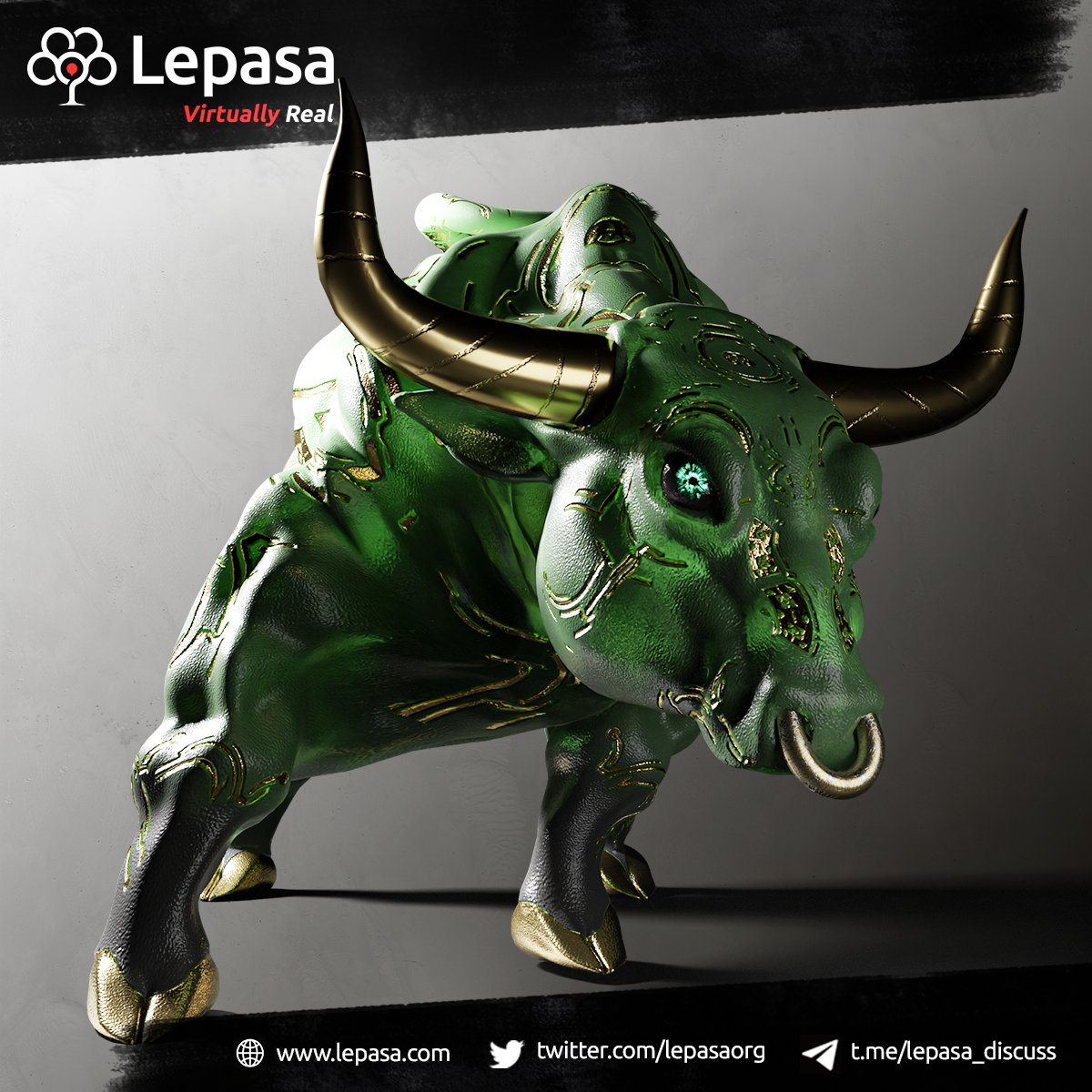 Art has no language. It can be seen, felt &amp; embraced in various creative ways. #Lepasa Bull is the perfect epitome of strength &amp; beauty that makes it extraordinarily powerful. 

Get Lepasa #NFTs on #Opensea:

👉 opensea.io/collection/lep…

#VirtuallyReal #LepasaNFT #Metaverse