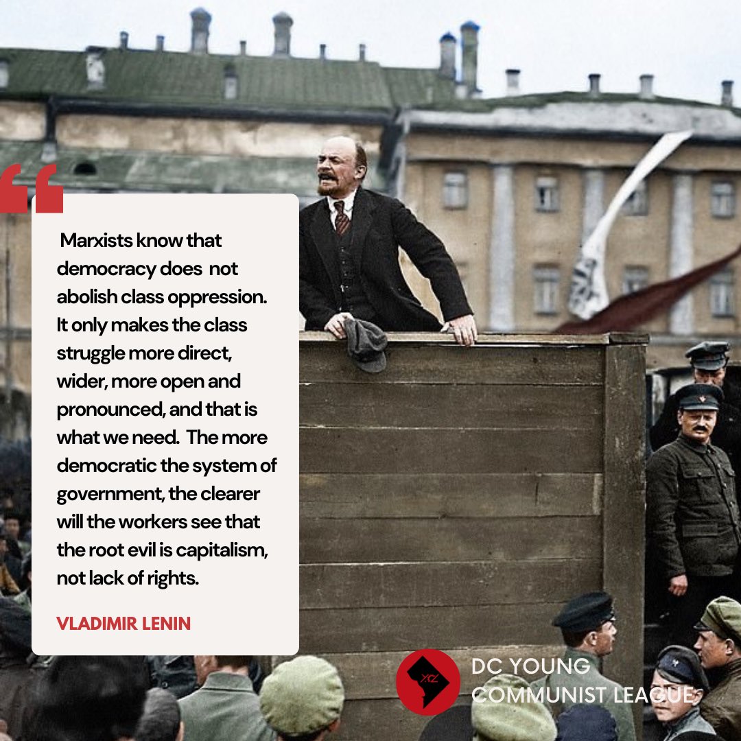 DC_YCL's tweet photo. #tdih we celebrate the birth of the greatest revolutionary figure of the twentieth century, Vladimir Lenin.

Leader of the October Revolution, Lenin developed Marxism by becoming the architect of the world’s first proletarian revolution &amp; socialist state.

(1/2) https://t.co/y4gPxMcvuO