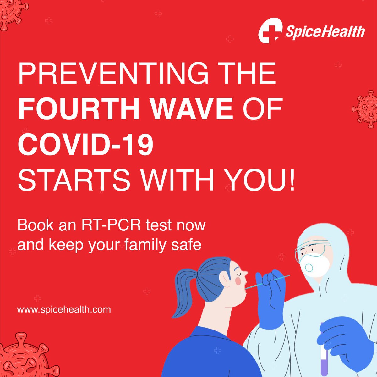 The Covid cases are on the rise once again. Let’s be mindful &amp; proactive. Protect not just your family but our community. Get an RT-PCR test now! Book a home collection: spicehealth.com