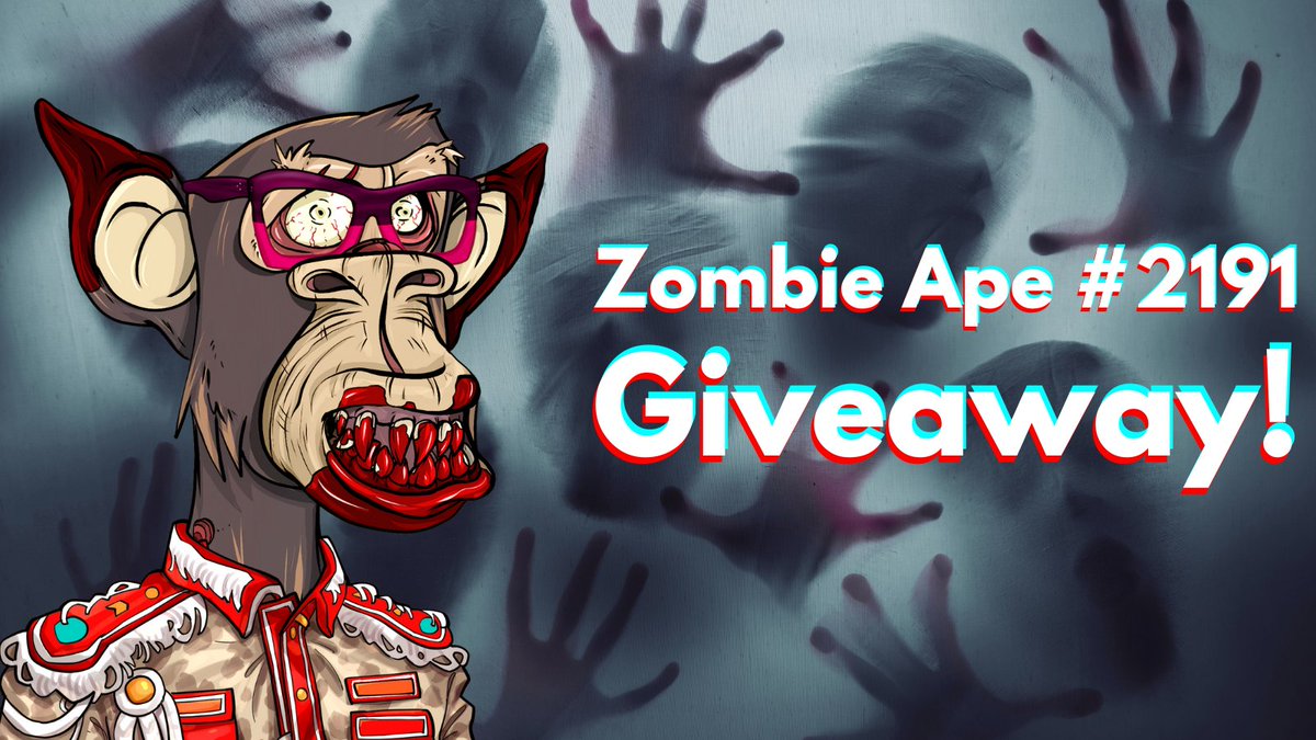 Love these zombie apes and want to spread the word! 

Will randomly pick winner 48 hours from now! Let's go!  

If you want to win:
- Retweet and like! 
- Follow @ZombieApesNFT and <a href="/WolfSheep11/">Captain sh-APE-shifter</a>.
- Tag some friends 

@ZombieApesNFT #ApeTogetherStrong  #NFTCommunity #nft #nfts