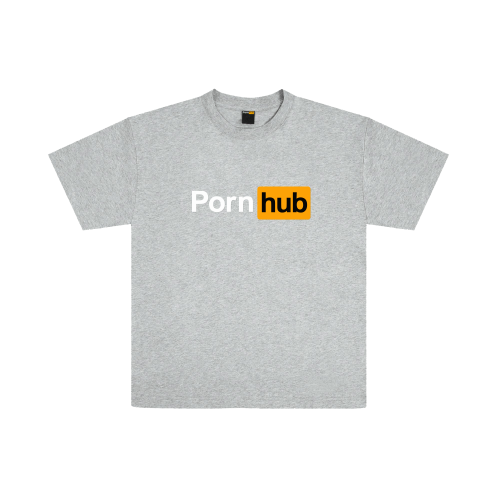 Pornhub's tweet photo. RETWEET to WIN our classic grey logo T-shirt! 🤩 https://t.co/PzRGrUEFJF