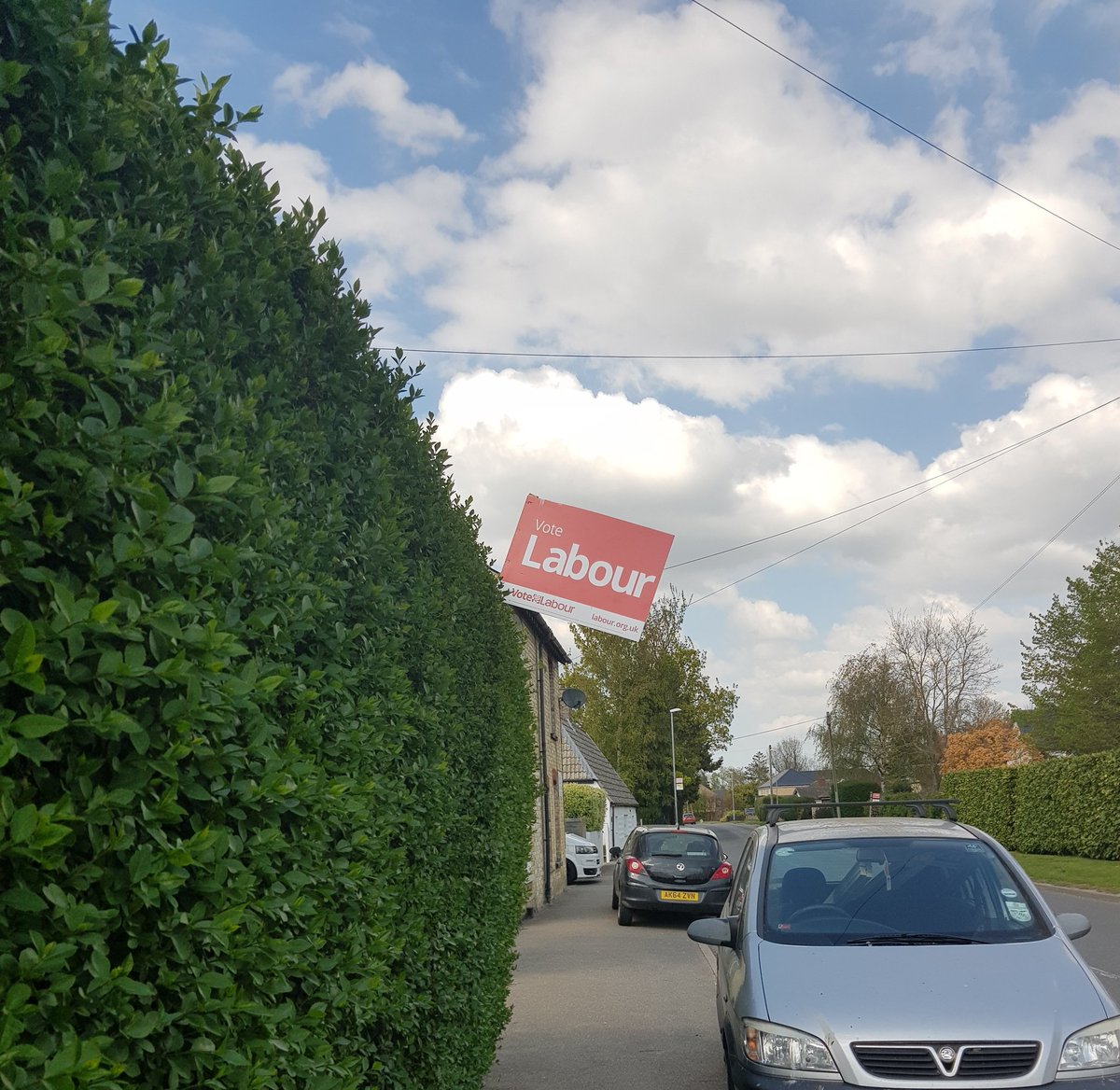 beachlabour's tweet photo. First #Labourboards going up in our villages of #Milton, #Landbeach,#Waterbeach and #Chittering for #LocalElections2022 https://t.co/rZRiNz54zF