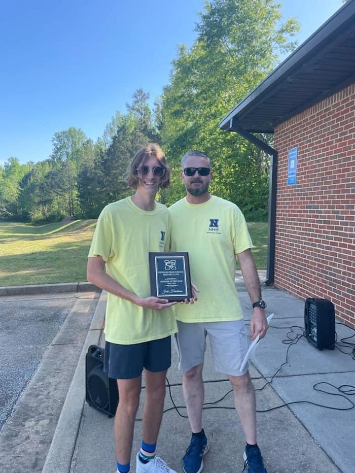 newnanhshistory's tweet photo. Congratulations to our 2022 History Club Member of the Year Jude Henderson! This award is given to the student who has earned the most History Club points throughout the school year. Jude earned over 150 points!! Great job Jude!!#historyclub #studentengagement https://t.co/iLgXhYzvWg
