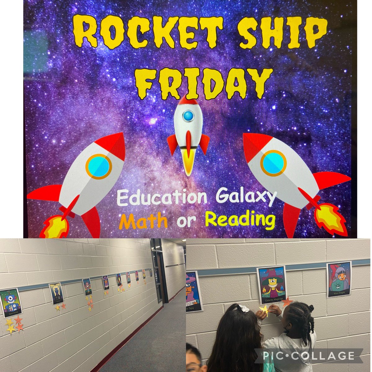 MrsArseno's tweet photo. Rocket ship Friday 🚀 students track their progress by moving their stars to the next level @Janoski_RPE @dbroomfi @HumbleISD_RPE https://t.co/m2zYLWcwcQ
