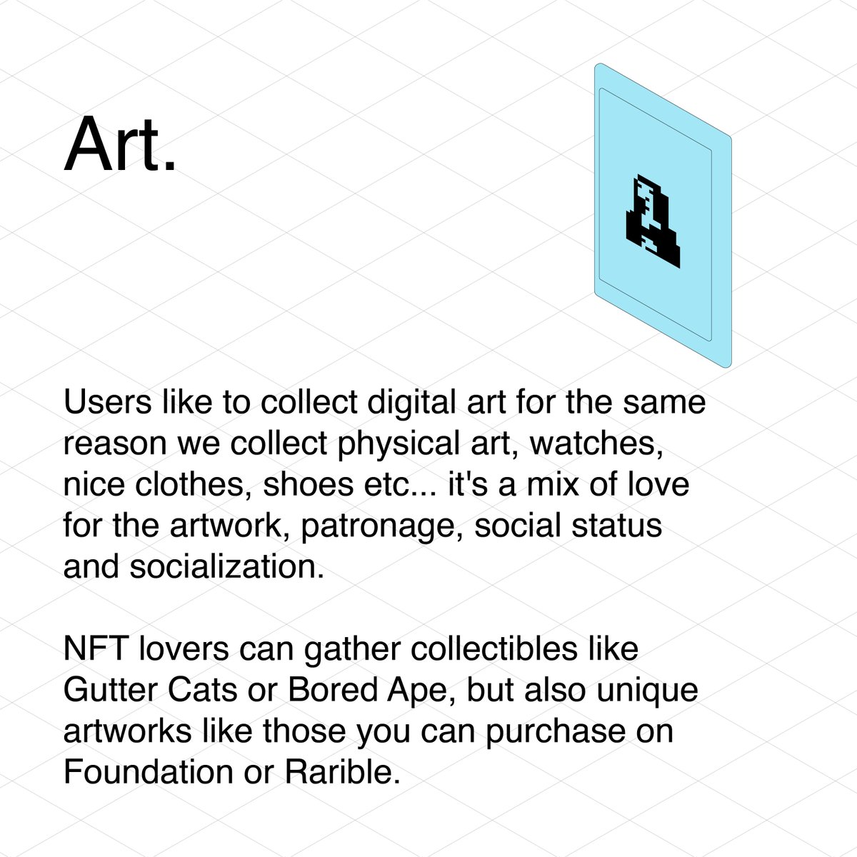 starton_com's tweet photo. We heard a lot about NFTs.
As new blockchain standards, they enable proper ownership. User can now genuinely own digital objects.
Possibilities are endless.
Let’s browse together some examples to trigger your #WEB3 dev inspiration.
#NFT #Blockchain4all https://t.co/mDEswMZT28