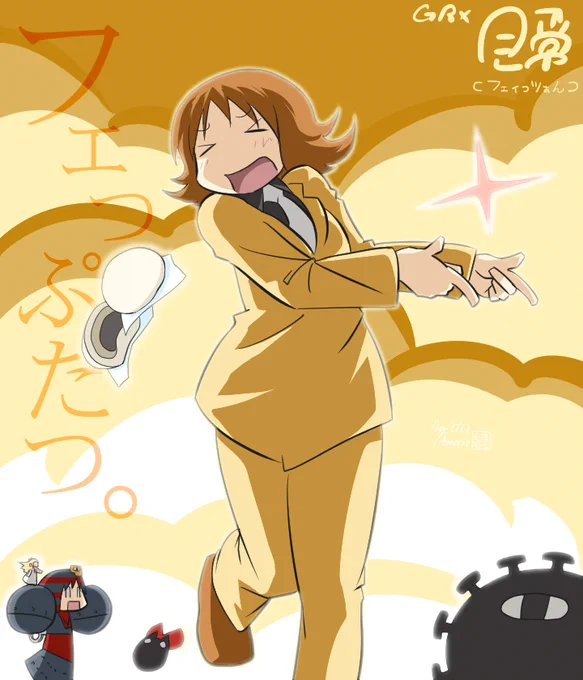 ⊂フェィっツぁん⊃演出の情熱のかけ方がちょっと他に類を見ないすごさの作品です。脚本がちょっとまわりくどかったり、セリフの繰り返しがくどかったりするんですがそれは制作側の自作品愛とゆうか没入ぐあいが出てるとゆう事でしょうか。作画は最高級。#日常 #ジャイアントロボ 
