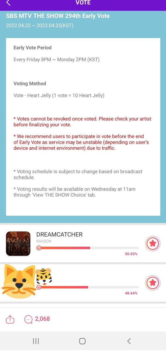 dcatcherbr's tweet photo. 🗳️ Teve início a pré-votação para o The Show no app Star Planet!

- Encerramento: Segunda-feira (25/04) às 02:00
- Votos ilimitados, mas guardem também para a votação ao vivo 

#Dreamcatcher #드림캐쳐 드림캐쳐 @hf_dreamcatcher https://t.co/ae9NDuI8F8