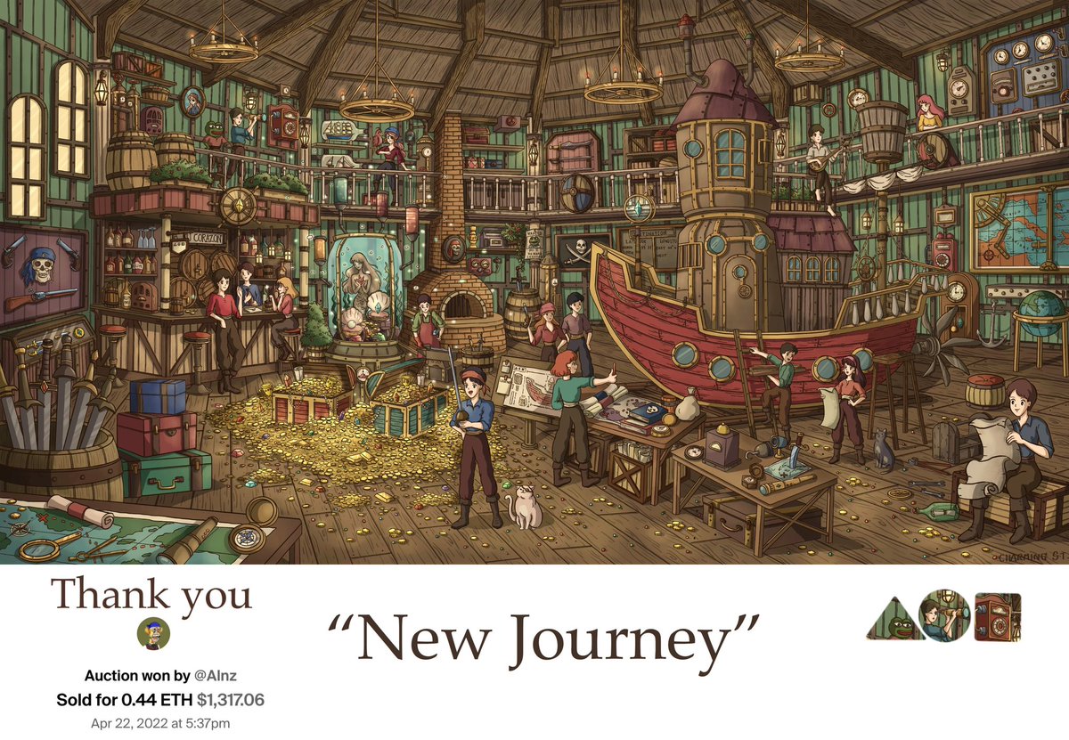 CCharmingStudio's tweet photo. 🎉Congratulations and thank you so much to @alnz I’m very glad and exited to be a part of your collection and also thank you so much to all the bids by @jaggedsoft @danielduartefig I’m really excited and appreciate that liked this piece and give me a lot of power🤩#NFTCommunity https://t.co/1zIJBlnVod