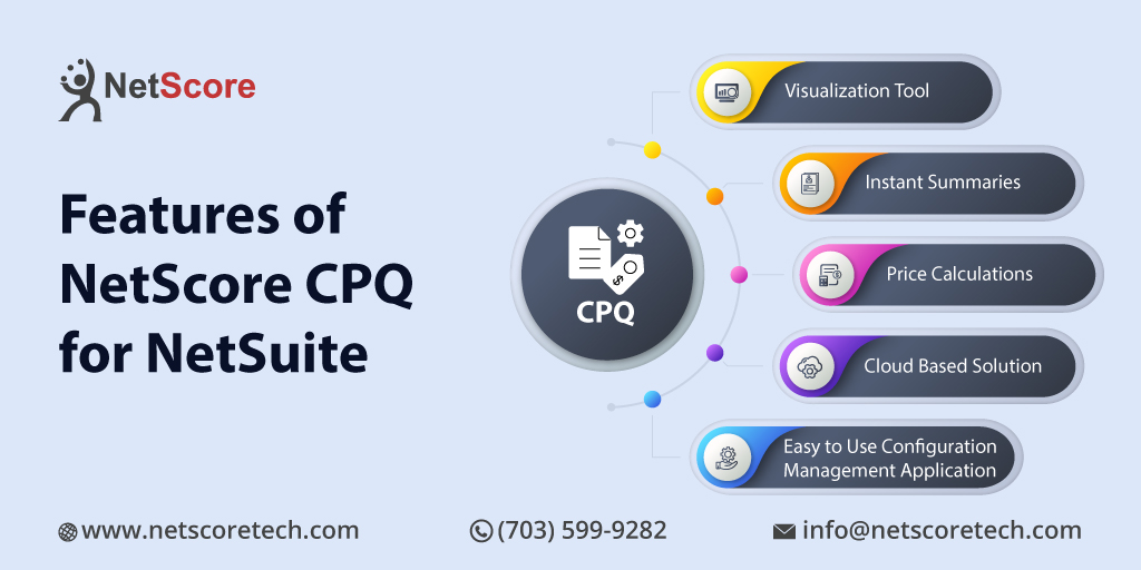 NetScoreTech's tweet image. Through #NetScore #CPQapplication, users can #customize their #products and on your #NetSuite platform, you can build and maintain several layers of setups.
Video: bit.ly/3xIF4VF
#cpq #salesforce #cpqsoftware #revenueintelligence #cpqsoftware #cpqintegration