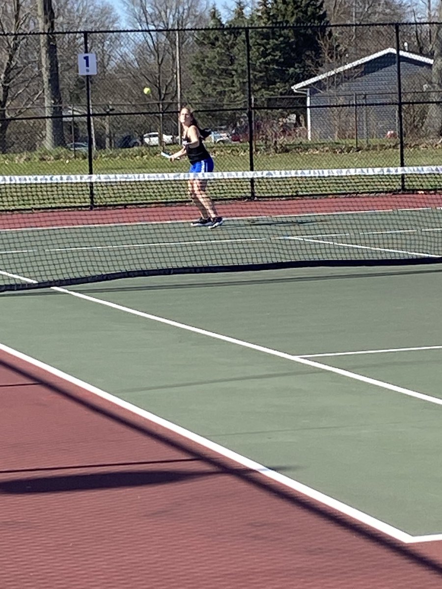 PlainwellHS's tweet photo. Girls Tennis was in action on Thursday  with TK!   Great day of tennis.   Way to go Trojans! #greattobeatrojan https://t.co/Fo8O8F5otZ