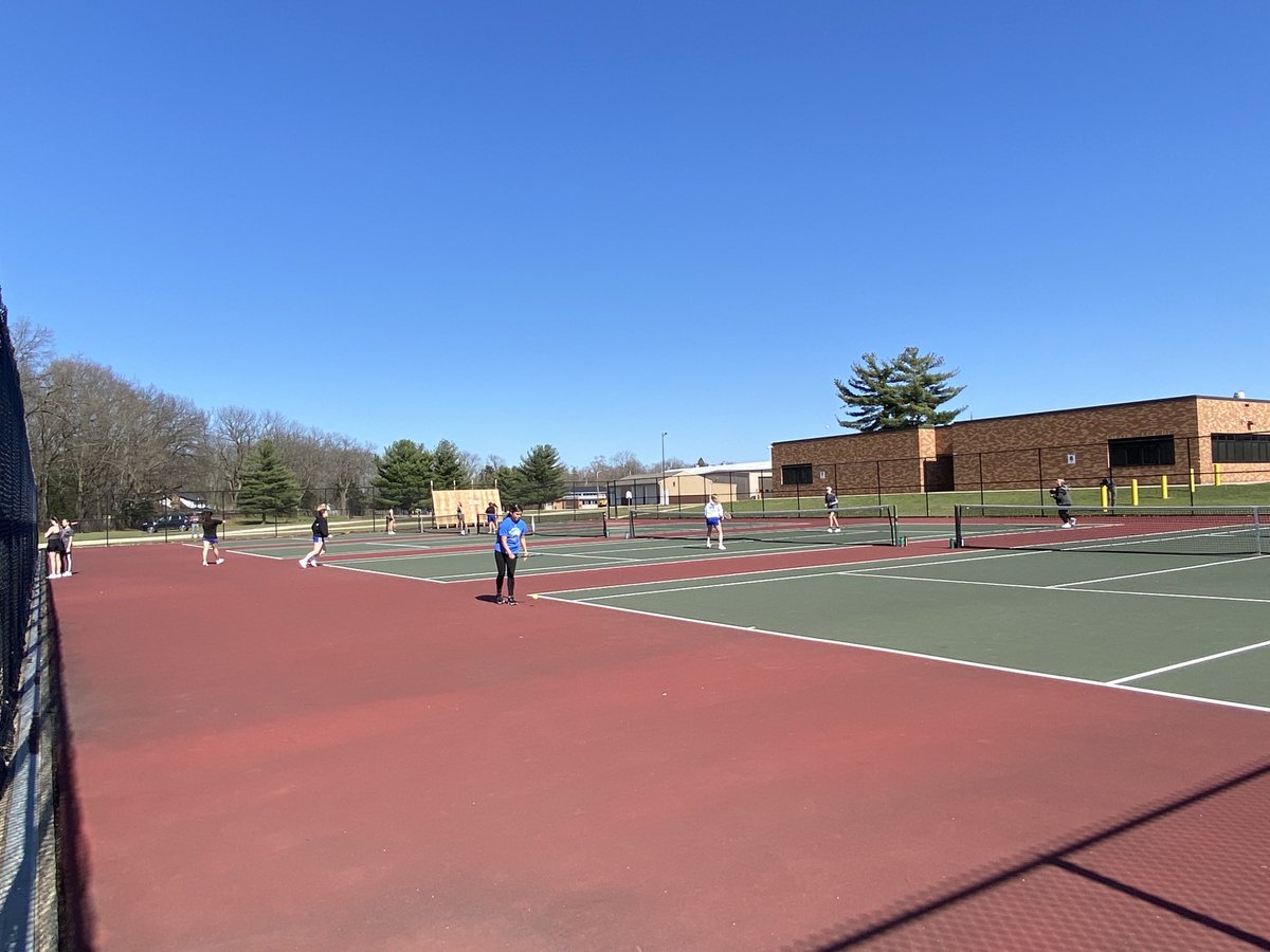 Girls Tennis was in action on Thursday  with TK!   Great day of tennis.   Way to go Trojans! #greattobeatrojan