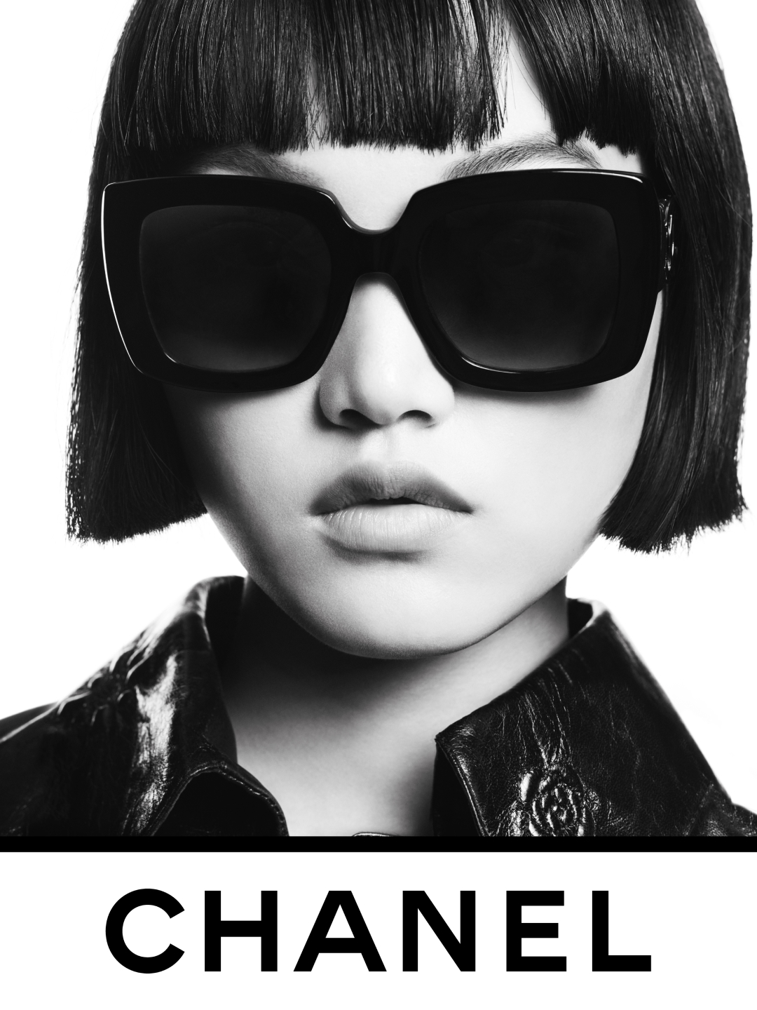 CHANEL on X: Model Pan Haowen sports square-shaped sunglasses in a maxi  format for an assertive femininity. Photographed by Karim Sadli. Glasses  from the CHANEL 2022 eyewear campaign will be available in