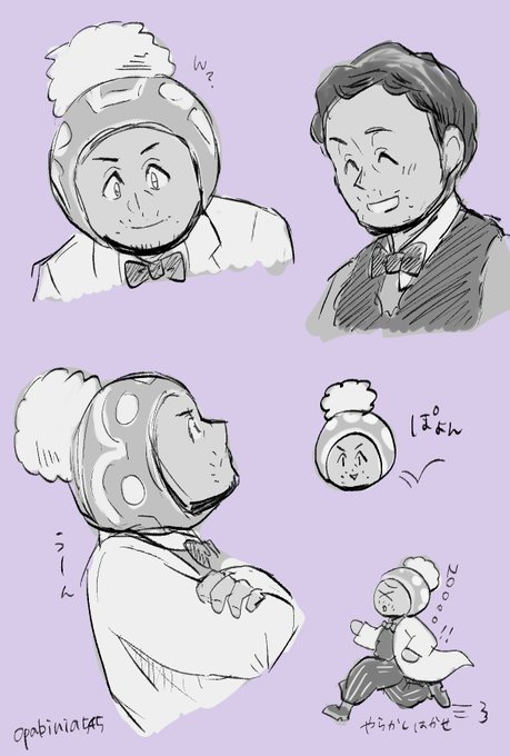 漫画の線画描いてたけど、今はなんかこう、もっとザクザク描きたかったので放置して博士らくがきしてました 