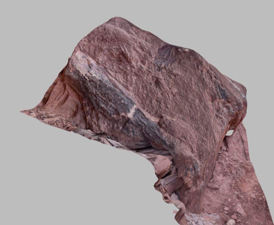 Virtualgeol's tweet photo. Any palaeo people out there who can identify this piece of bone (from the Triassic Chinle Fm in Canyonlands NP) - also super impressed with the iphone lidar
https://t.co/jj2V0tERih 
@v3_geo @UoAGeosciences https://t.co/g6zU3fUbp2