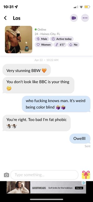 Guys are weird 😂 i was just saying the color don&rsquo;t matter. Big dick is still big dick 😂😂🤷🏼&zwj;♀️ https://t<a href="/tag/bbwmistress"class="tags"><span>#bbwmistress</span></a><a href="/tag/bbwonlyfans"class="tags"><span>#bbwonlyfans</span></a><a href="/tag/imgoodatwhatido"class="tags"><span>#imgoodatwhatido</span></a>