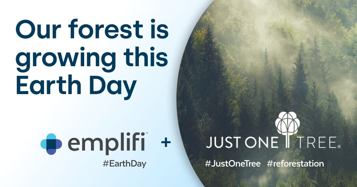 🌳 Happy #EarthDay! 

This year, we're thrilled to announce that Emplifi has partnered with Just One Tree to grow 7,200 trees that absorb a massive 2,247.78 tons of carbon dioxide from the atmosphere. 🌎

#LetsGo