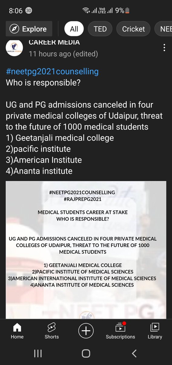 It should be done before  pg and ug counciling so student get admitted  in other colleges.  Now all state and mcc mop up round  finished. What will these students do ? They shoud be given again admission in recognized colleges in the same branch.