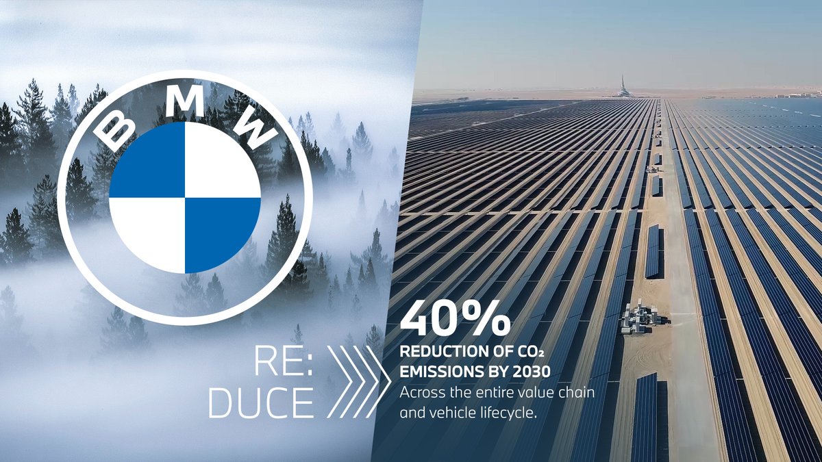 bmwcanada's tweet photo. When it comes to sustainability less is more. That's why, by 2030, we aim to reduce our CO2 emissions by 40% across the entire vehicle lifecycle - from raw material supply and production to everyday use. Learn more at https://t.co/b2b33yW9WO. #ReshapeTomorrow #EarthDay2022 https://t.co/1aKbcqVNuw