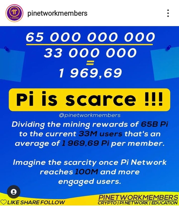 The scarcity of PI Network is unquestionable.  #PiNetwork #NKokkalis #PIRevolution #PINetworkmembers