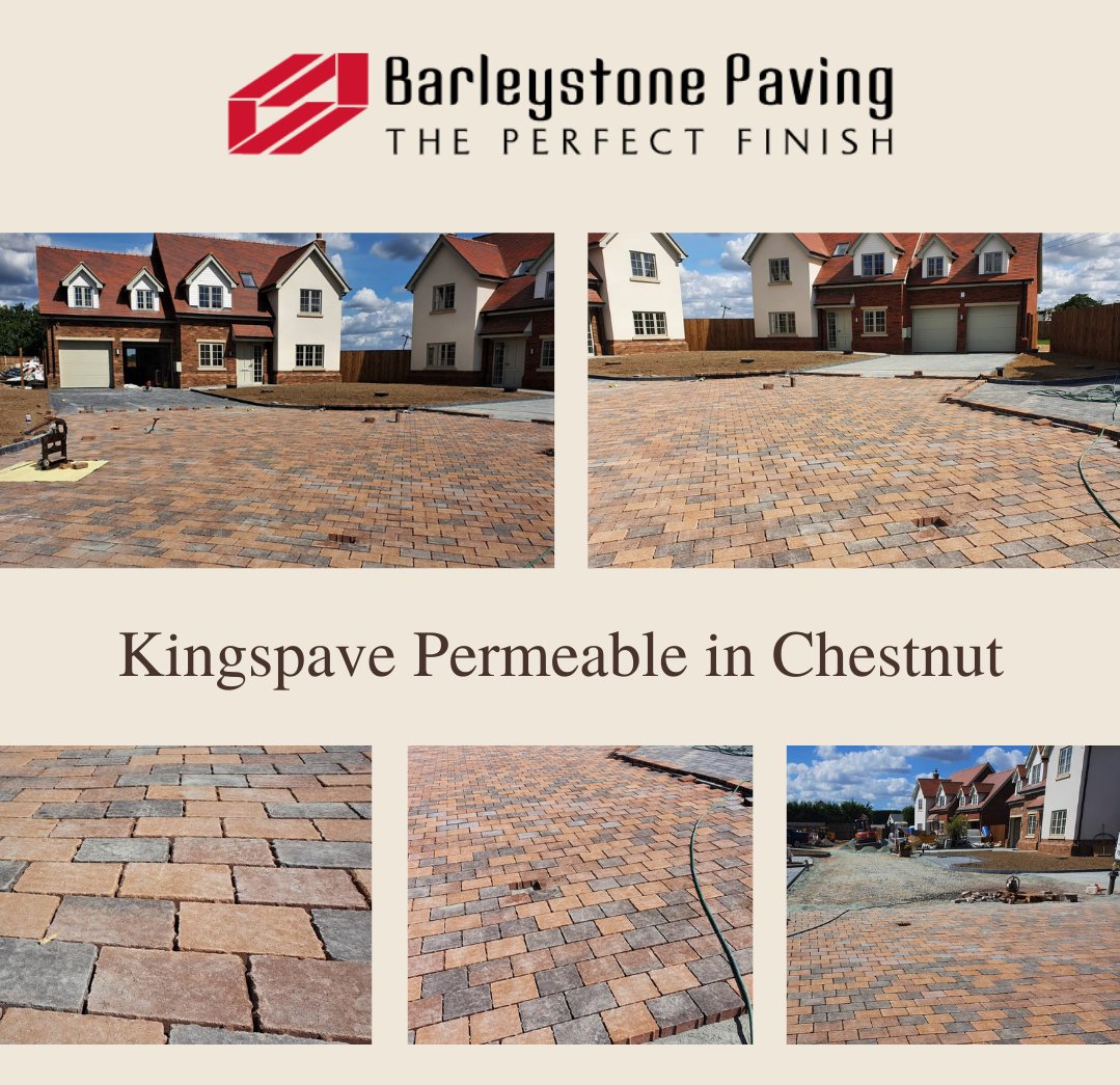Work in Progress!

A UK residential area undergoing a transformation using Barleystone Paving Kingspave Permeable paving in the colour Chestnut. 

#oreillygroup #barleystonepaving #paving #landscaping #drivewaytransformation #UKdriveway #permeablepaving #residential