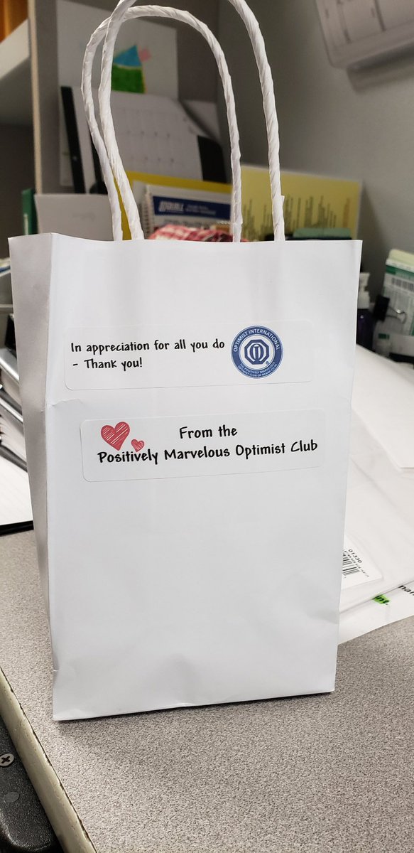 THANK YOU to the Positively Marvelous Optimist Club for the treats for our officers. We appreciate you!