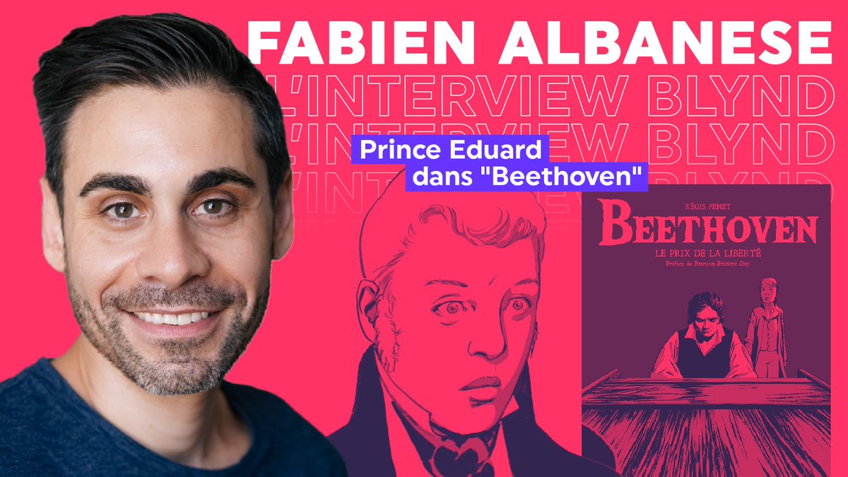 blyndaudio's tweet photo. 🎬 L’ITW BLYND N°31
On te présente Fabien Albanese, la voix du Prince Eduard dans BEETHOVEN - LE PRIX DE LA LIBERTÉ : https://t.co/bri6G5cxgH
#seriaudio #sagamp3 #beethoven #bdaudio https://t.co/qNxp4asUBc