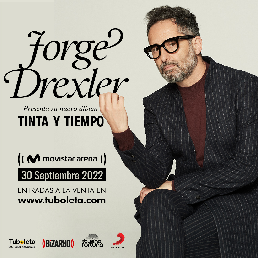Tuboletaoficial's tweet photo. 👉🏻 ANUNCIO IMPORTANTE

Llega directamente desde Uruguay Jorge Drexler con su nuevo álbum "Tinta y Tiempo", no dejes pasar la oportunidad de revivir y disfrutar 🤩

📅 30 de septiembre 2022
📍 Movistar Arena

Pronto estaremos anunciando las preventas⭐ https://t.co/qPnst59lID