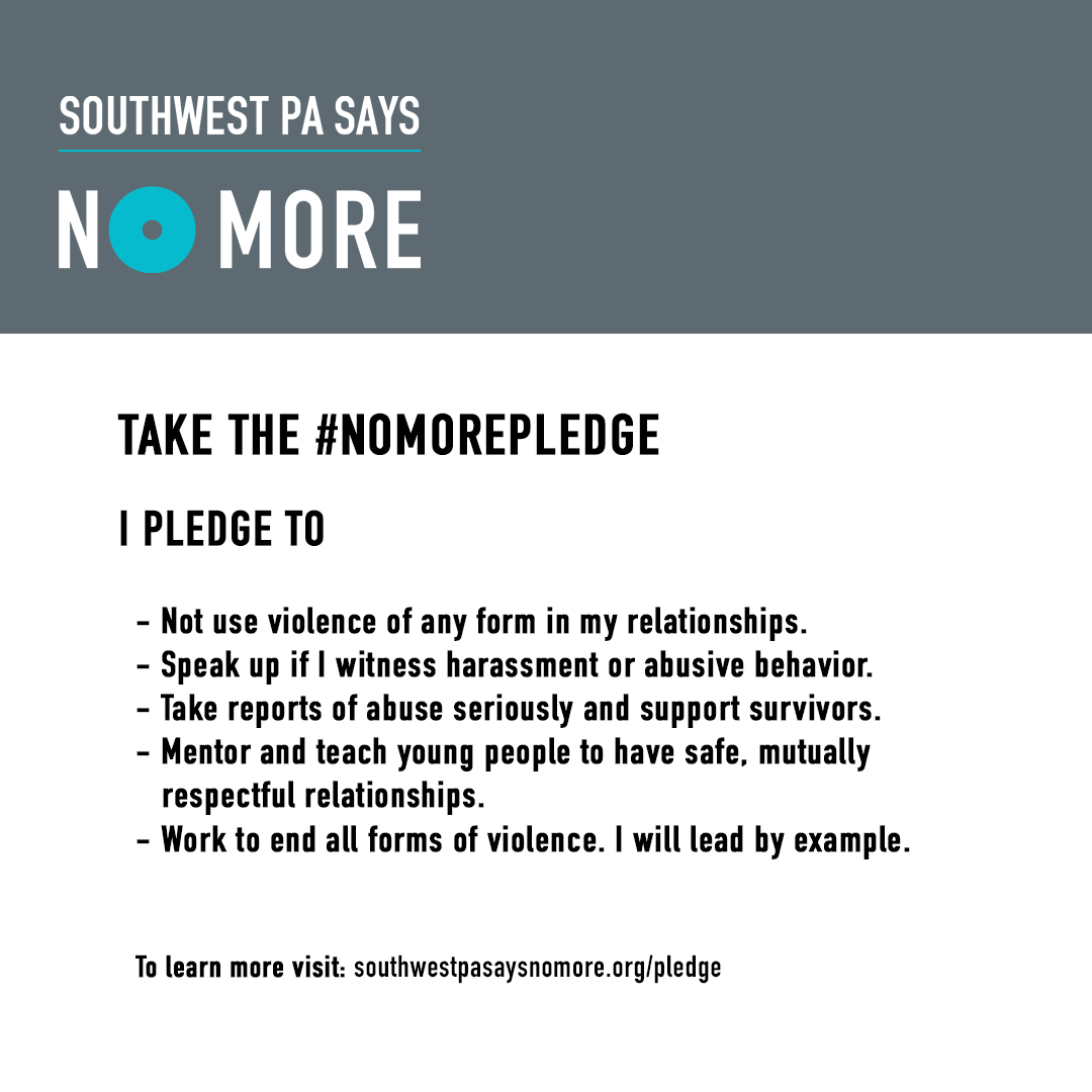 SWPANoMore's tweet photo. Join over 3,700 Pittsburghers who have taken the #NOMOREPLEDGE. Make a commitment to ending domestic violence and sexual assault. Together, we can make our community safer for everyone. Sign your name today. https://t.co/dwBRZVy95G https://t.co/h4nF0W7aXK