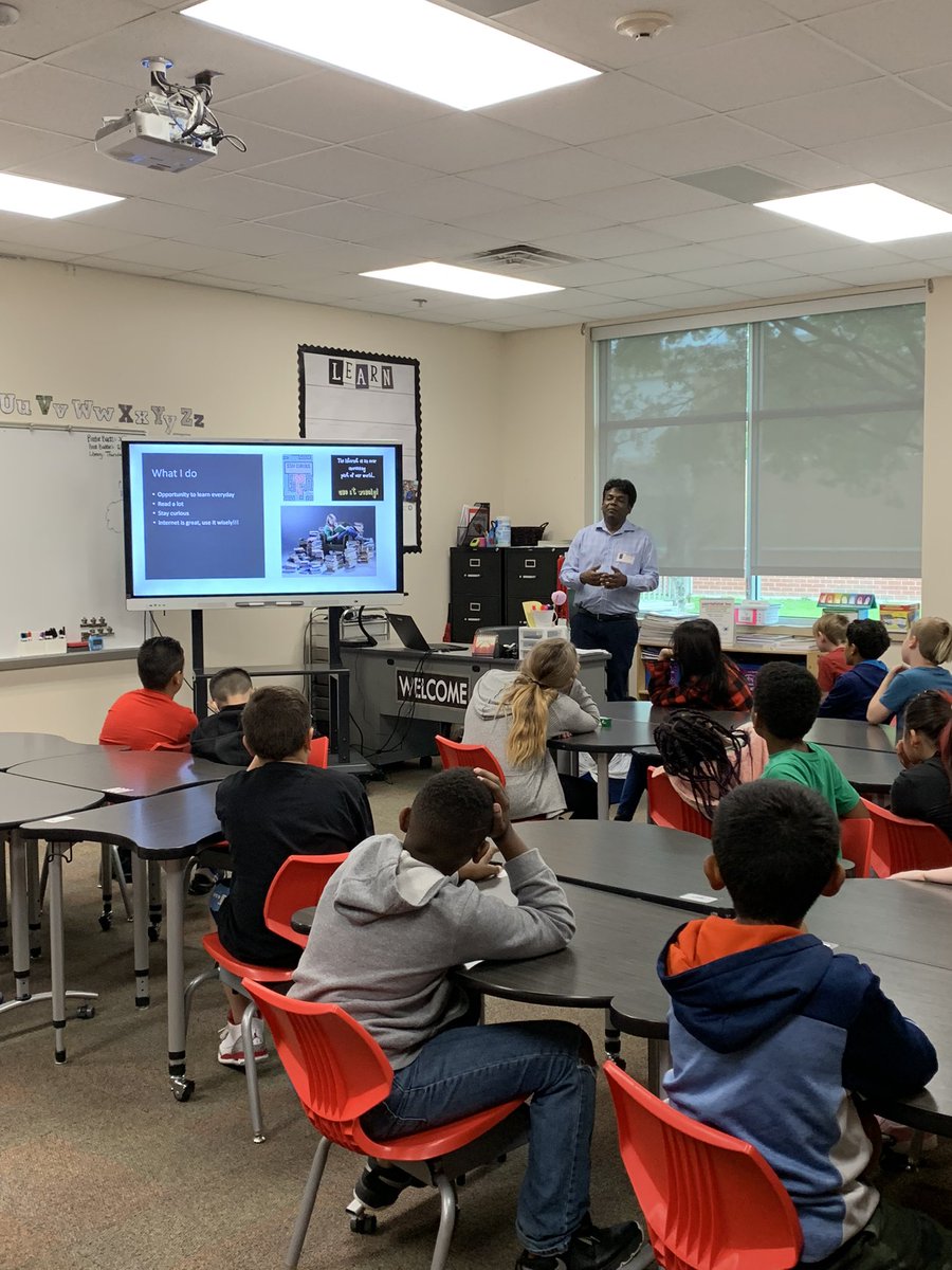 Thankful for awesome parents volunteering their time on Career Day! #hmeproud