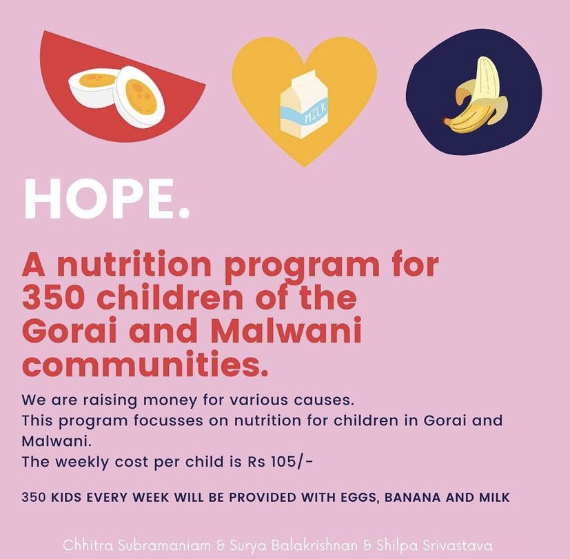 hope_official21's tweet photo. #Backdated With these two new sets of communities in collaboration with Salma Memon, HOPE will from monday be providing supplementary nutrition to 1500 children in total. We need all your support to keep the
program going so our children can be strong and healthy! 💪🏻🥚🥛🍌 https://t.co/Du1VjBhrAh