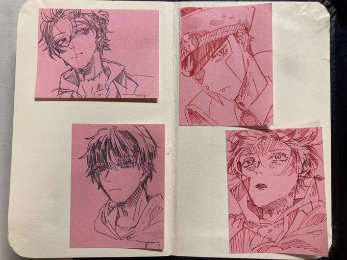 授業中の落書き
左上:ミスラ
左下:藍ちゃん
右上:ノボリ
右下:ミスラ

風にたなびくミスラが好きみたいです 