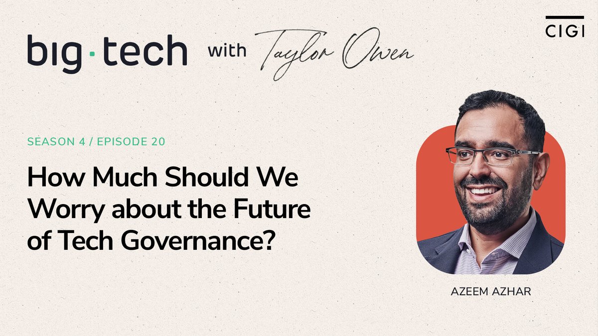 AnticaLTD's tweet photo. In the last episode of this season of #BigTechPodcast,
@taylor_owen and @azeem discuss some of this season's broader themes, including platform governance, antitrust and competition, polarization, deliberative democracy and Web3.
Listen here: https://t.co/84SKnPb3Xv https://t.co/LHloCv5KTx
