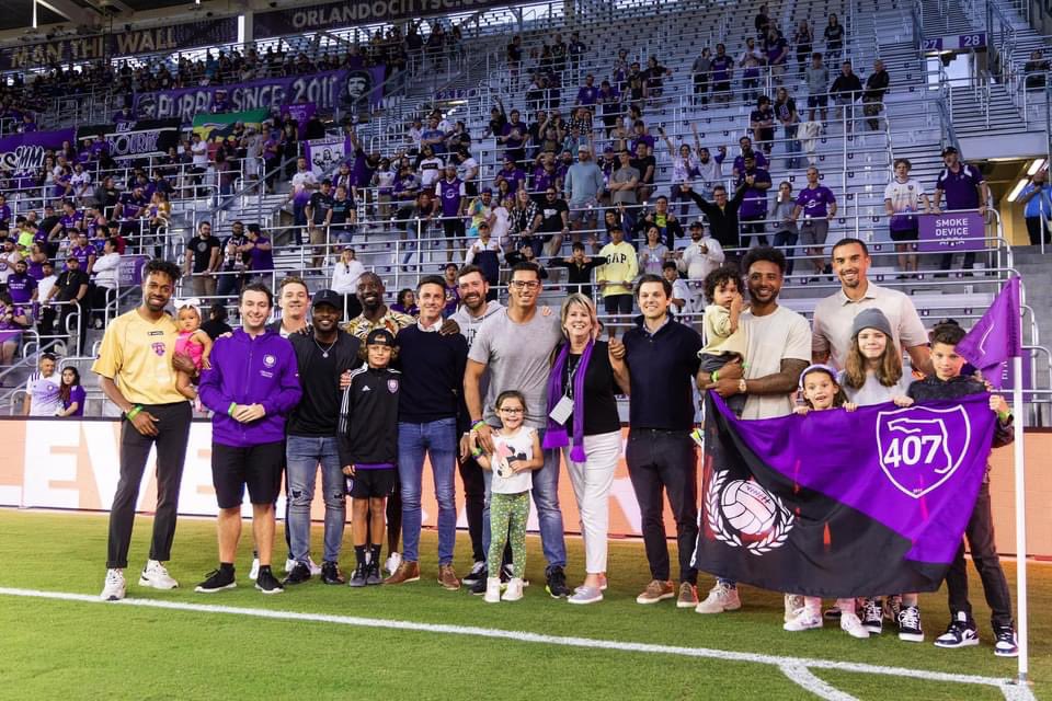 lawolum's tweet photo. Walking down a memory lane with @OrlandoCitySC fans and some old teammates. Thank you for the blessed occasion https://t.co/eh17kCzMrl