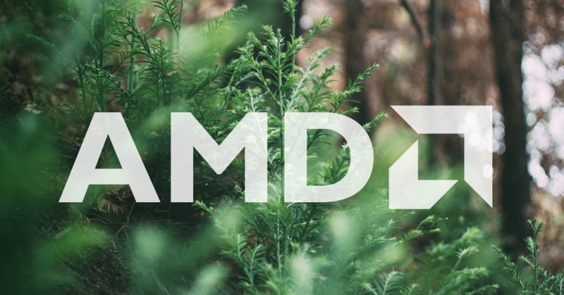 AMD's tweet photo. AMD partnered with Neighborhood Forest to plant 2,000 trees through the hands of employees and children across North America. #EarthDay