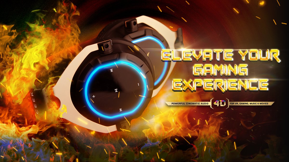 Elevate your gaming experience with #CEEK #4DHeadphones Hear above, below and all around. Powerful engulfing cinematic sound for #livemusic, #VirtualReality  #meditation movies and more🎧 
👉🏽 Get on ceekvr.com or Amazon