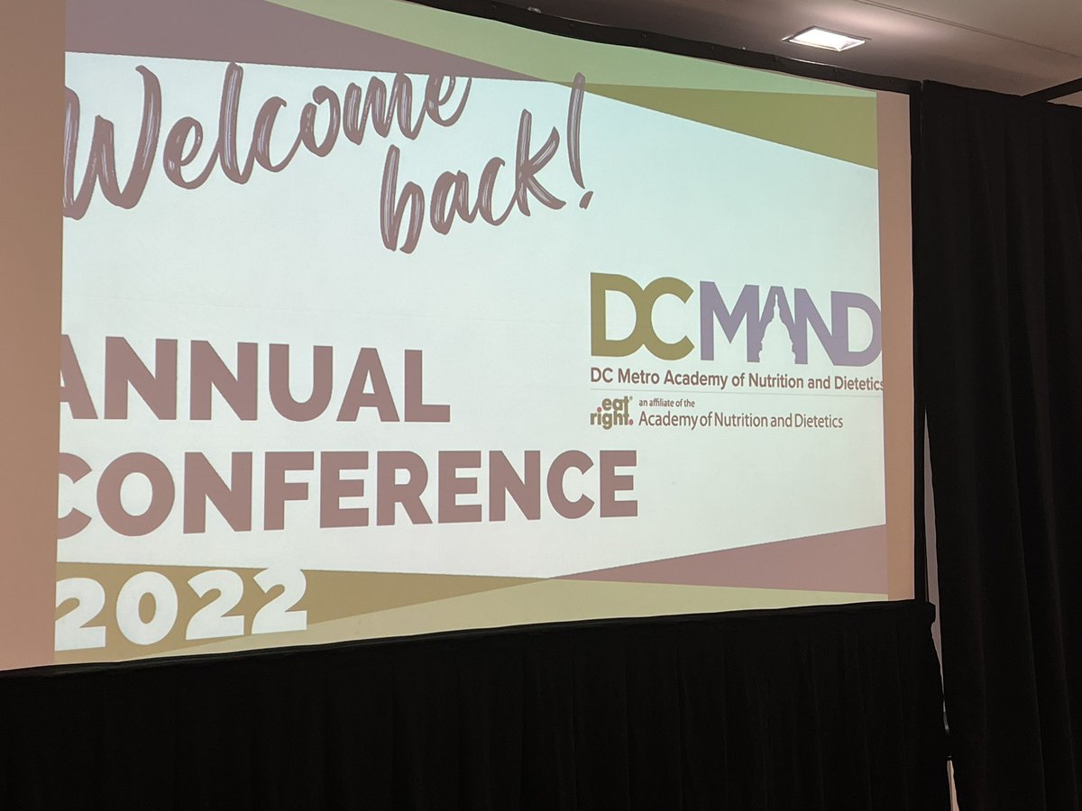 DCDietitians's tweet photo. It’s great to be back together! #DCMAND2022 https://t.co/tVKXqkymHm