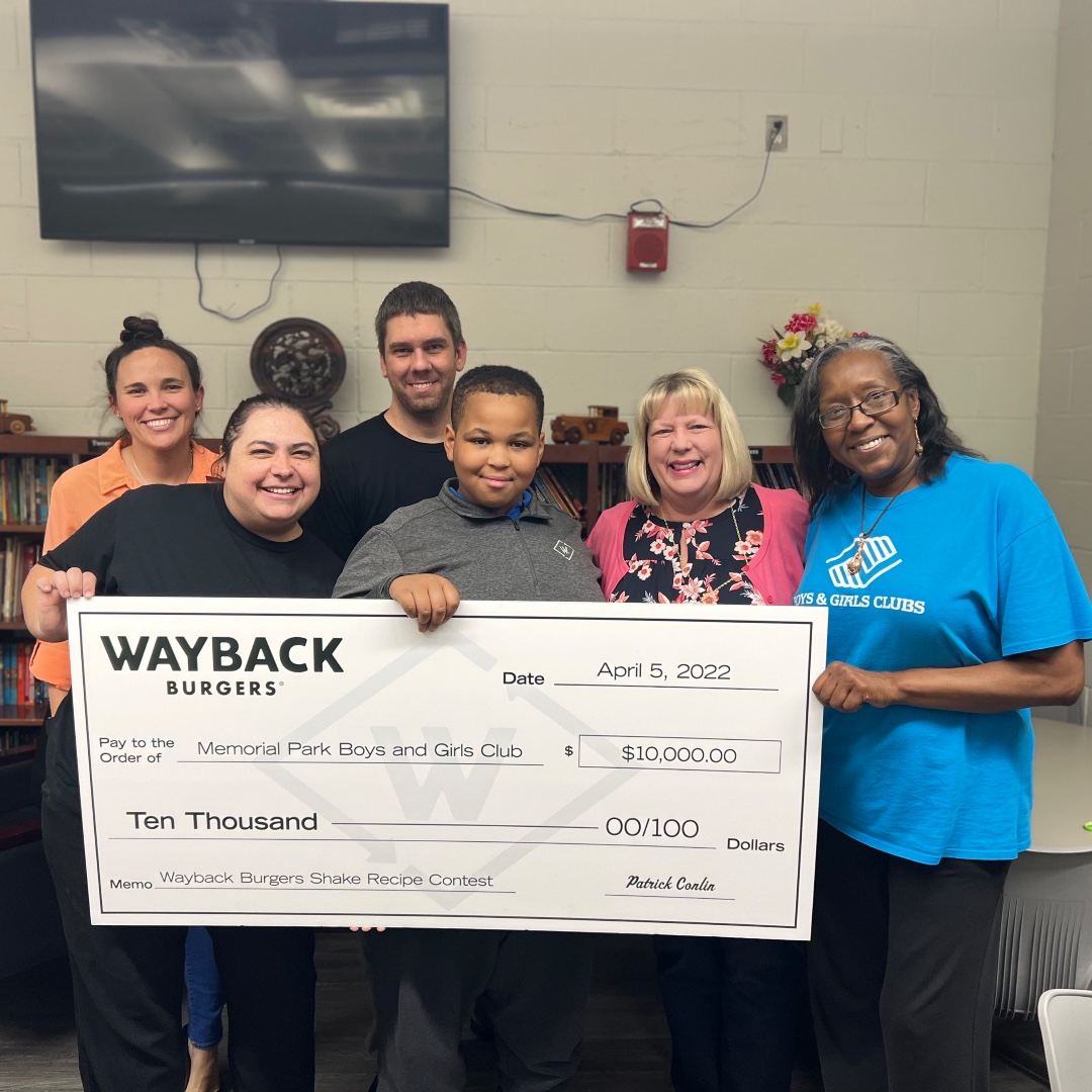 Craving something sweet? Visit your local Wayback Burgers this summer and try an Old Fashioned Donut shake, created by our very own Derrick! Derrick won a national "Make Your Own Shake" contest with <a href="/BGCA_Clubs/">Boys & Girls Clubs of America</a> and Wayback Burgers to have his shake featured across the country!