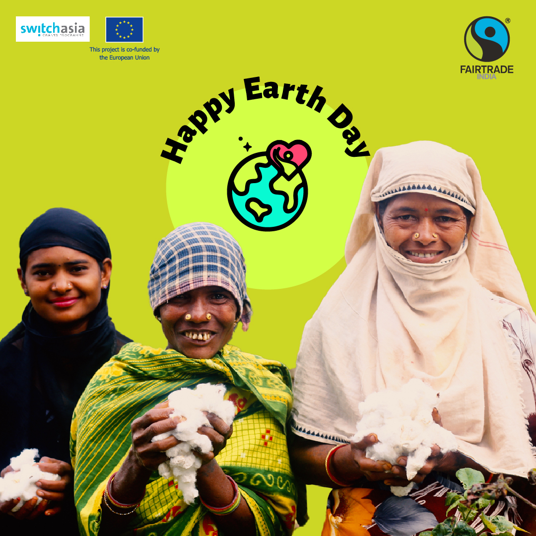 fairtrade_india's tweet photo. This Earth Day, Fairtrade India celebrates the farmers who make and grow our food and clothes.
This Fashion Revolution Week, we answer #WhoGrewMyClothes. Show your label and ask your brands #WhoMadeMyClothes.

#SwitchToSCP #FairFashion https://t.co/L3SQplXXGK