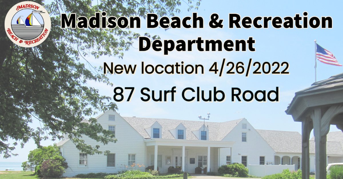 MadisonSurfClub's tweet photo. Our office is moving to the Surf Club.  We are closed Fri - Mon (4/22-25).  We reopen in our new space on Tues. 87 Surf Club Rd https://t.co/bSNuj4zwdW https://t.co/req61pWRef