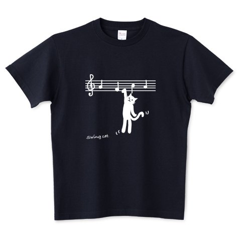 SwingCat's tweet photo. ✨ご購入ありがとうございます✨

五線譜ゆらゆらネコ/5.6オンスTシャツ(ネイビー)

ありがたき幸せ😆🍀
ネイビーはシュッとして見えるからカッコいいですよね、素敵✨

#Tシャツトリニティ さんでは只今セール中なので気になった方は是非。
https://t.co/2dDQ1WuIIP https://t.co/EWAj6WaUPV