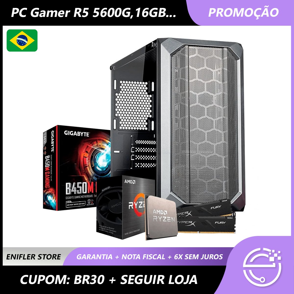 enifler_info's tweet photo. 🔥 PC Gamer ENIFLER Nebulosa AMD Ryzen 5 5600G, B450M, 16GB RAM, SSD 240GB NVME
🎟️ Cupom: BR30
😱 Seguir a Loja »» R$4.166,87
✅ Link: https://t.co/oP7asVauMd
.
.
.
#gamer #pcgamers #pcgamer #pc #enifler #pcgamerbarato #memoriaram #eniflerinformatica #lojadeinformatica https://t.co/127LhNWYsg